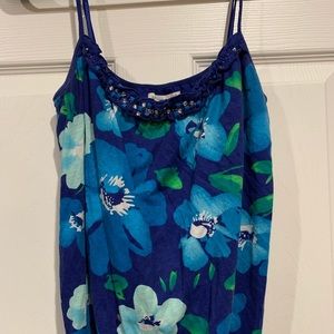 Summery floral tank